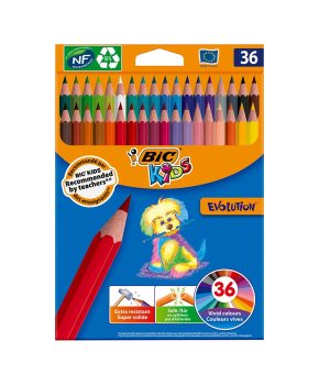 BIC Kids-93 Evolution Coloring-Colouring Pencils-Ink-Assorted Co