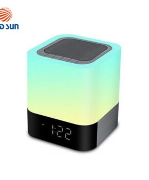 Boxa-portabila-si-lampa-Red-Sun-DY-28-cu-touch-ceas-alarma-si-Bluetooth