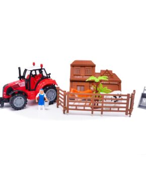 int7761_rosu_tractor_si_mini-ferma_cu_animale_farmer_toys_cool_machines_rosu