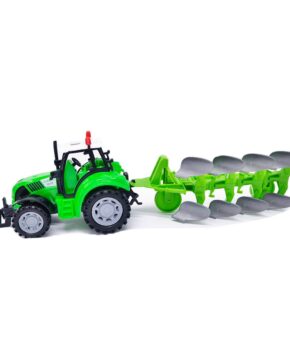 set_tractor_si_plug_farmer_toys_cool_machines_cu_lumini_si_sunete_verde